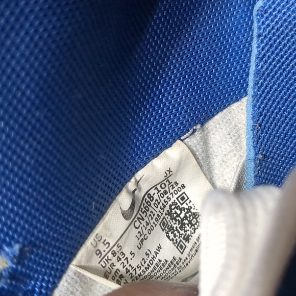 Nike Air Flight 89 Dark Royal Blue White Red Custom Men's Shoes Size 9.5 - Picture 7 of 10